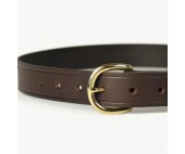 Mens Leather Belt Brown 32mm-107H